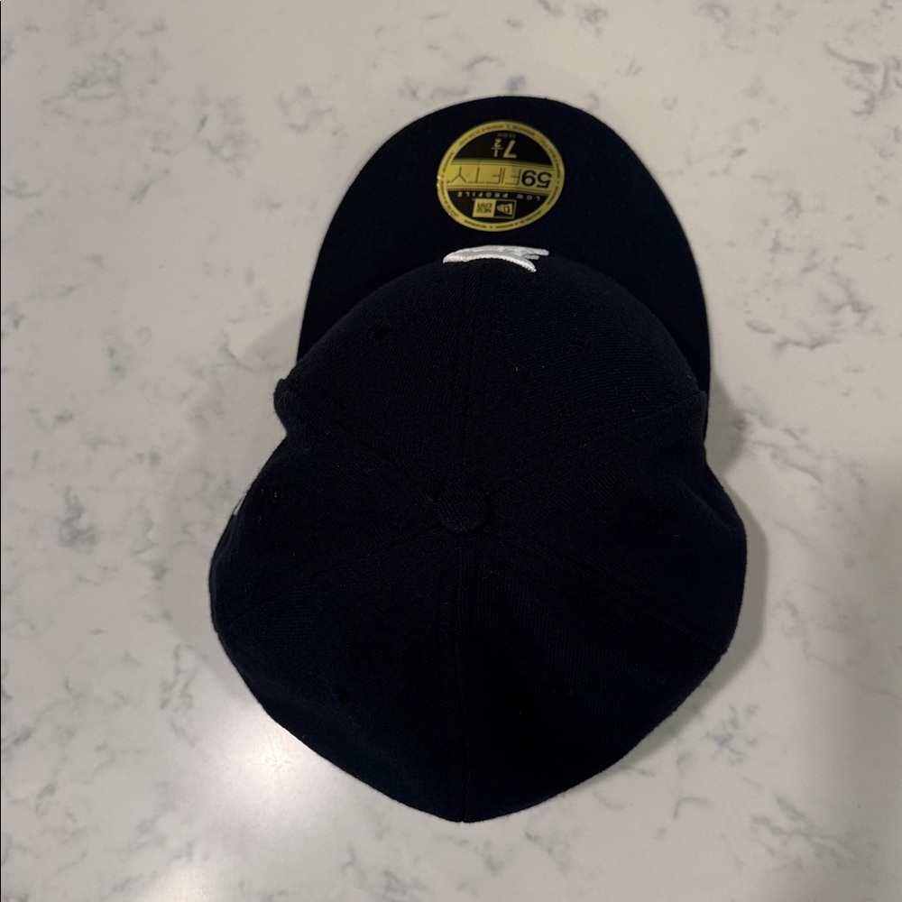 NEW ERA DETROIT TIGERS Navy Fitted Cap White Detroit D Logo Low Profile 7 1/2 - Picture 7 of 11